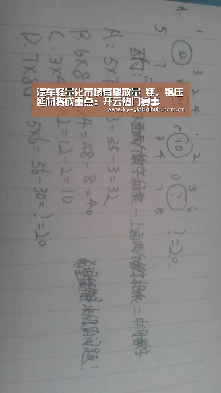 汽车轻量化市场有望放量 镁、铝压延材将成重点:开云热门赛事(图3) 开云赛事